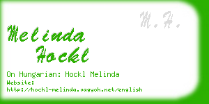 melinda hockl business card